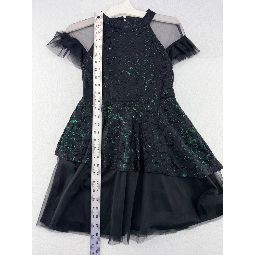 Wicked Paul Tazewell Black Green Lace Costume Dress Women's L 10/12 Universal - Picture 10 of 16